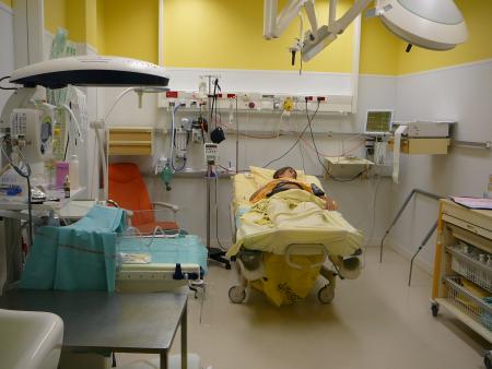 La salle d'accouchement