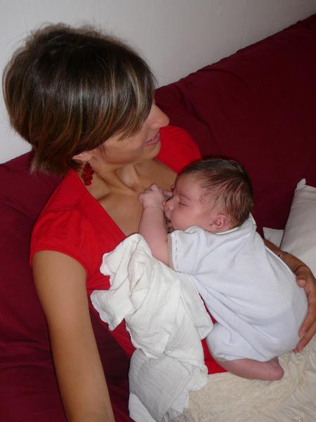 en boule contre maman