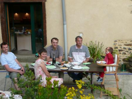 d�ner en famille avec Fr�d�rik