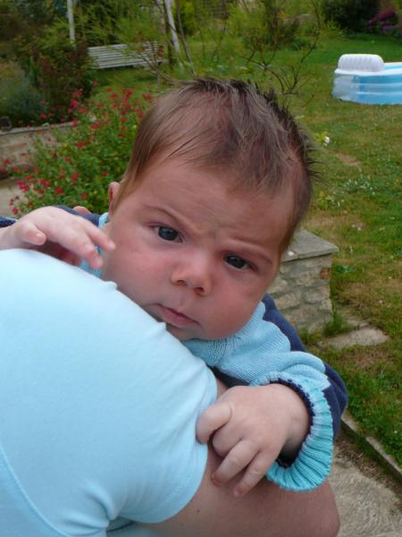 Melvin dans le jardin