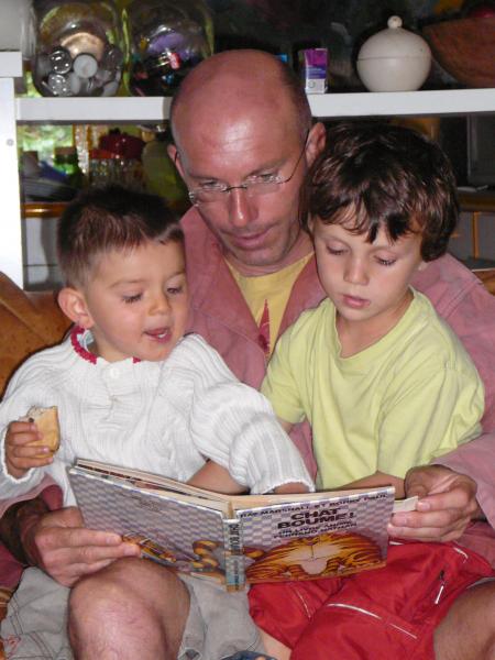 En pleine lecture avec Andy & Iorri